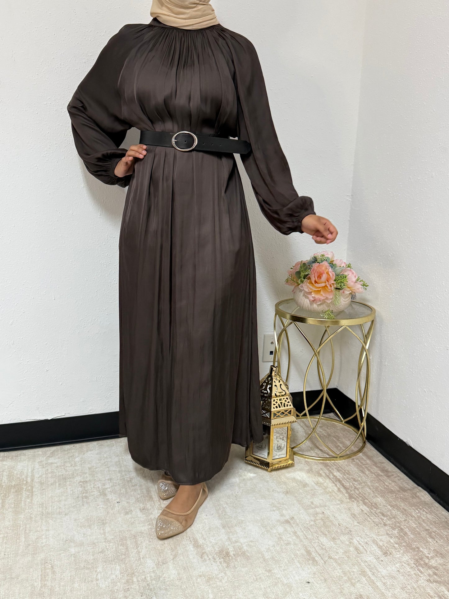 Chic High Neck Dress