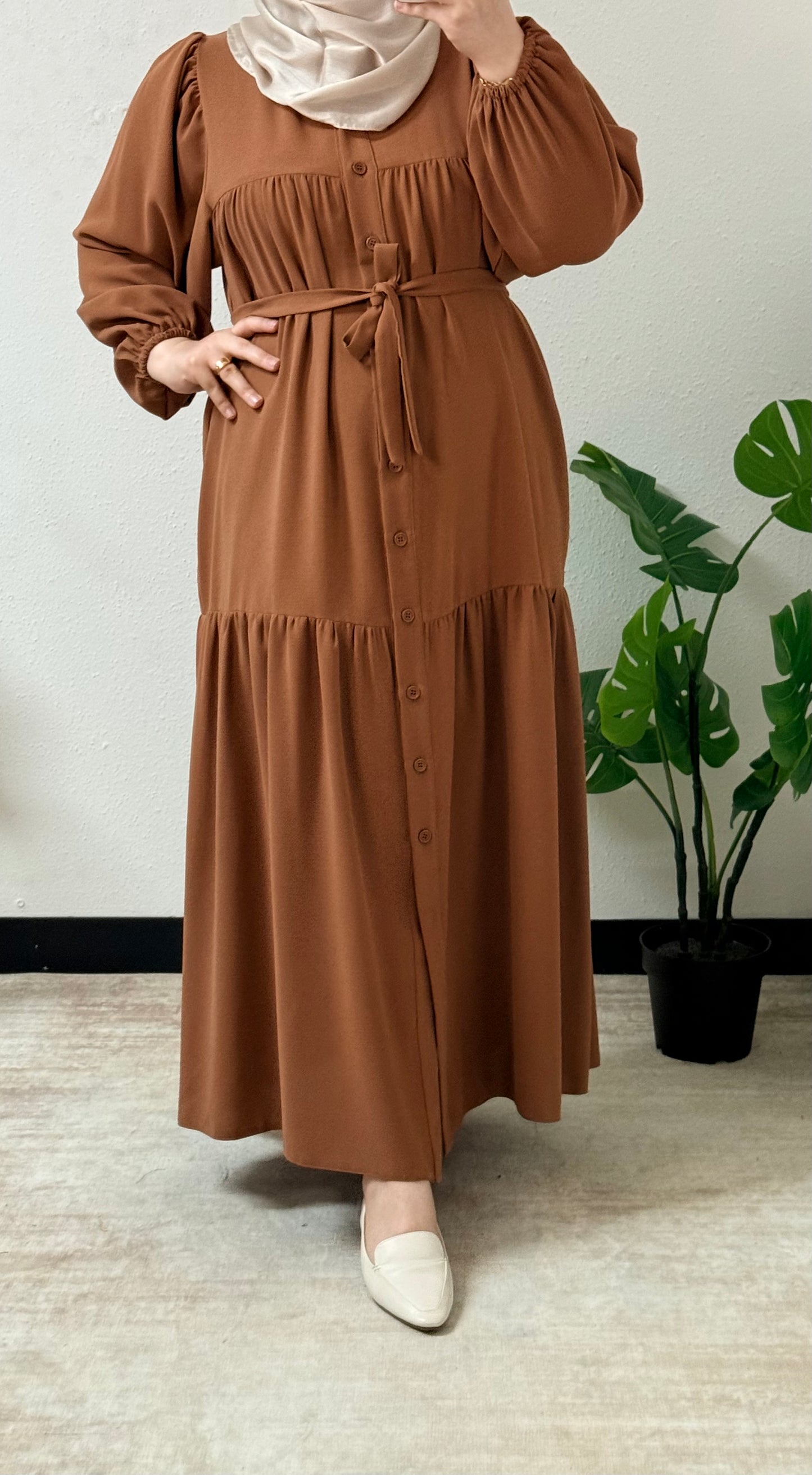 Simple Buton Dress