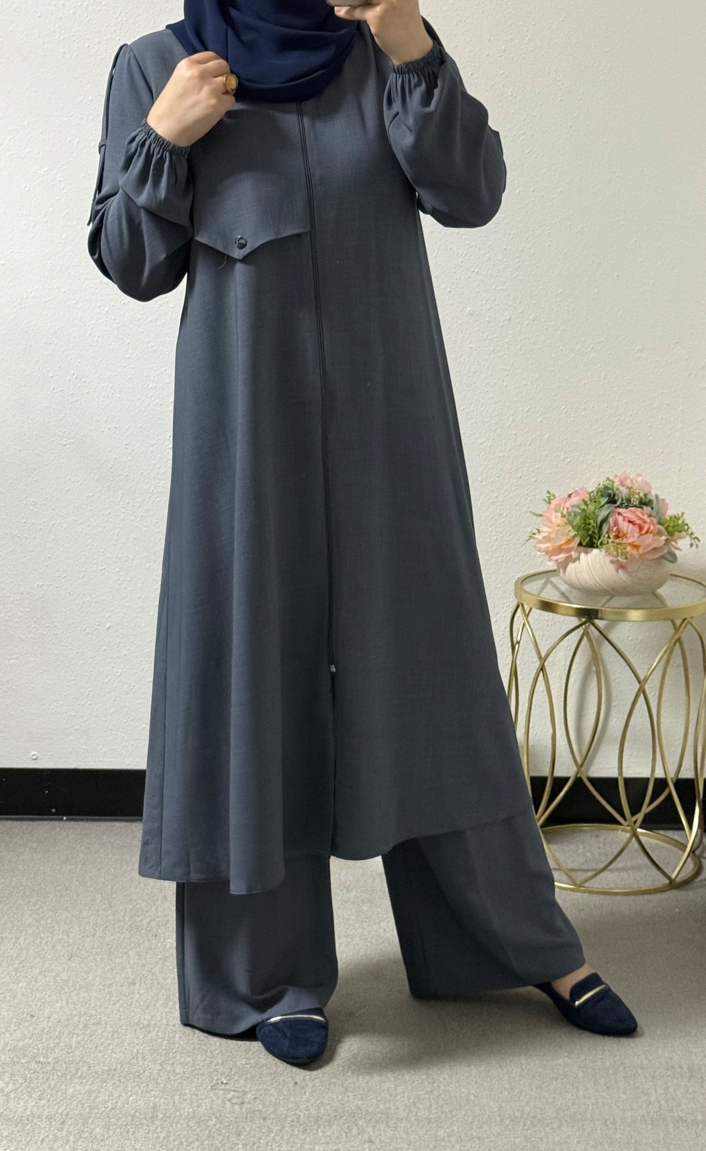 Long shirt 2-piece set