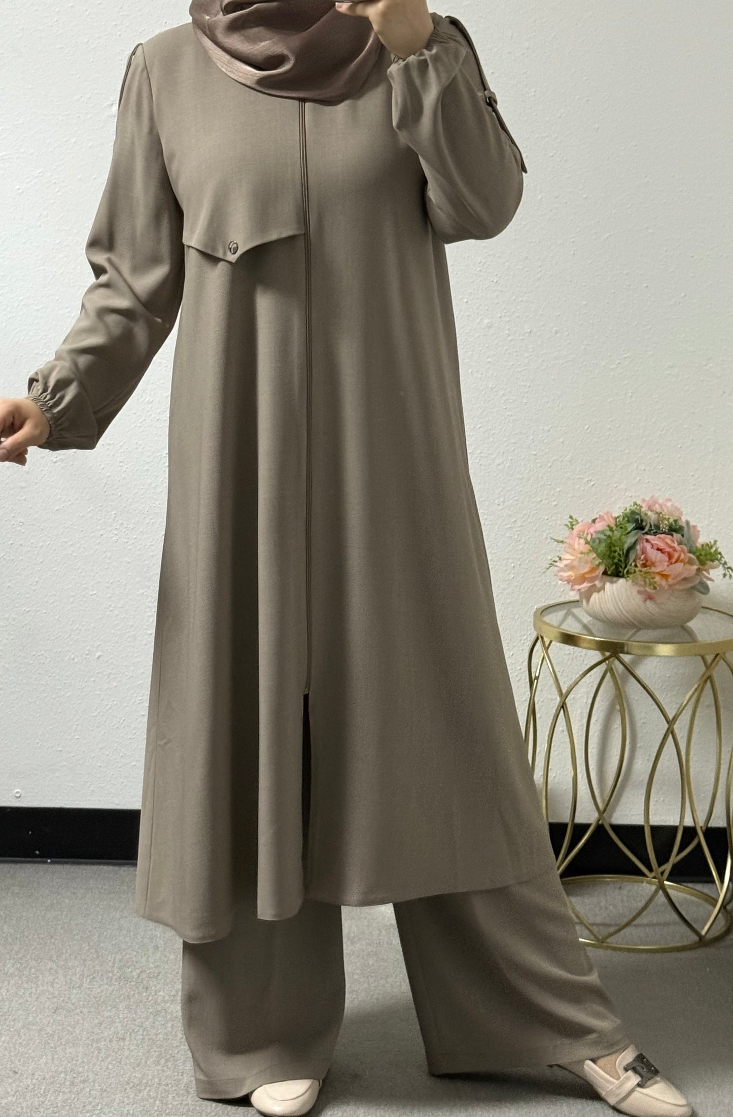 Long shirt 2-piece set