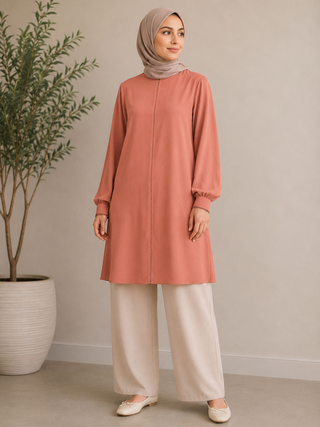 Petite Studs Tunic Top