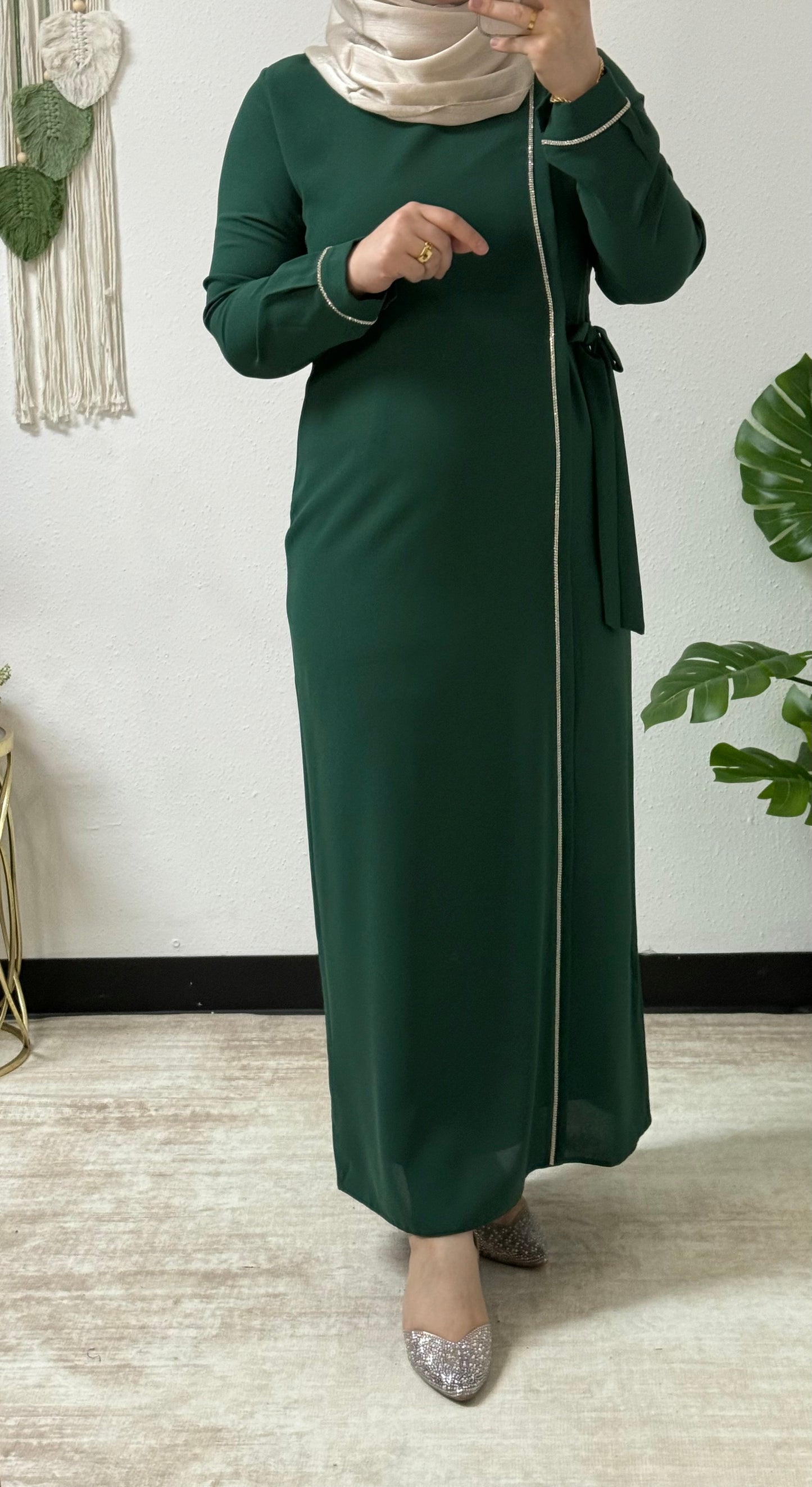 Beaded chiffon dress