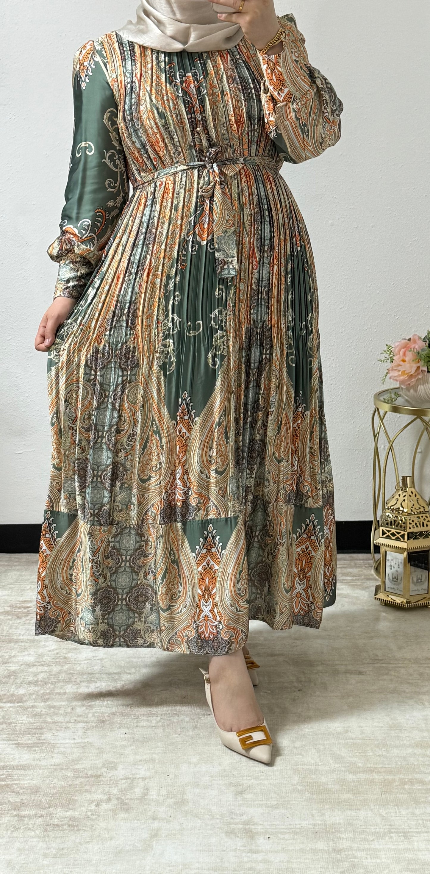 Multi-Color Printed Dress