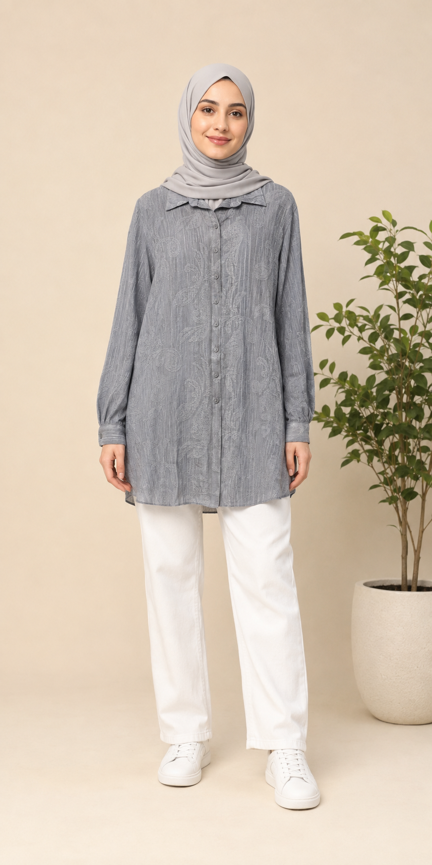 Cotton Engraving Shirt