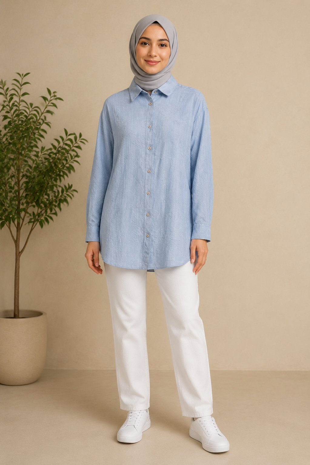 Cotton Engraving Shirt