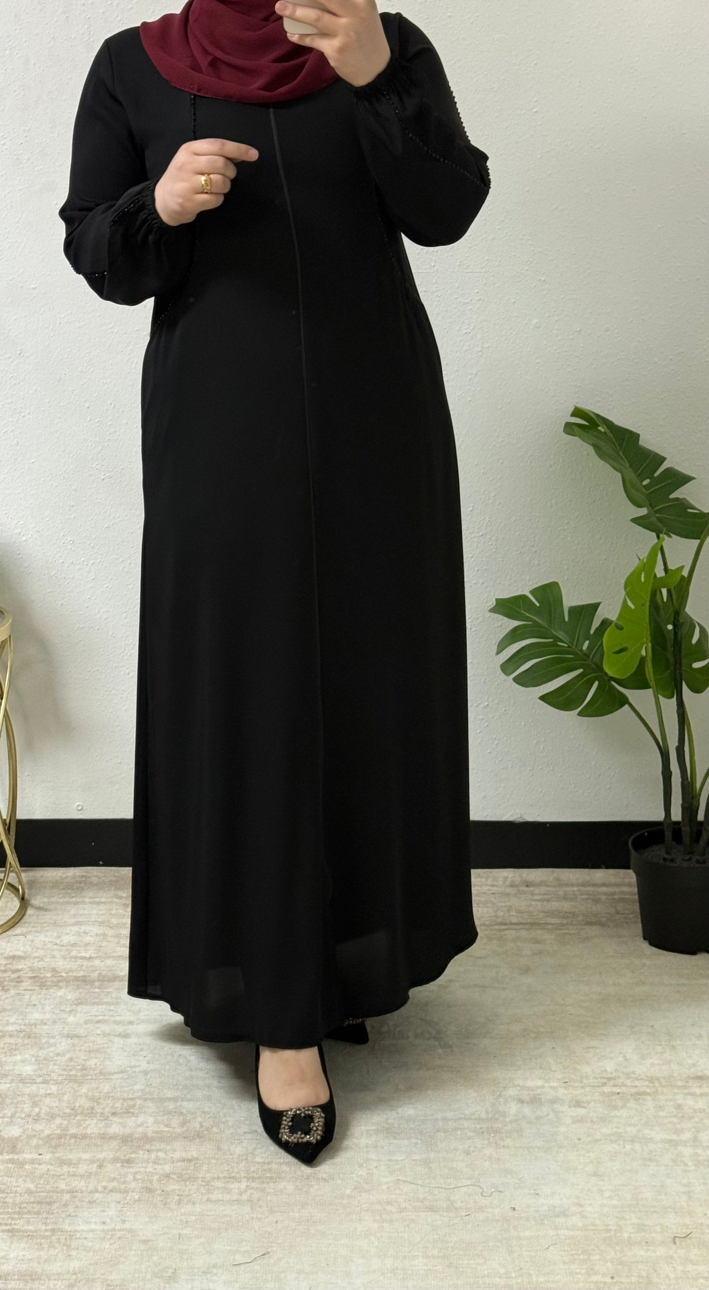 Elegant Beaded Abaya