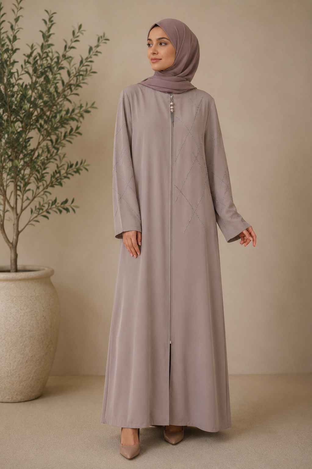 Beaded Embellished Abaya
