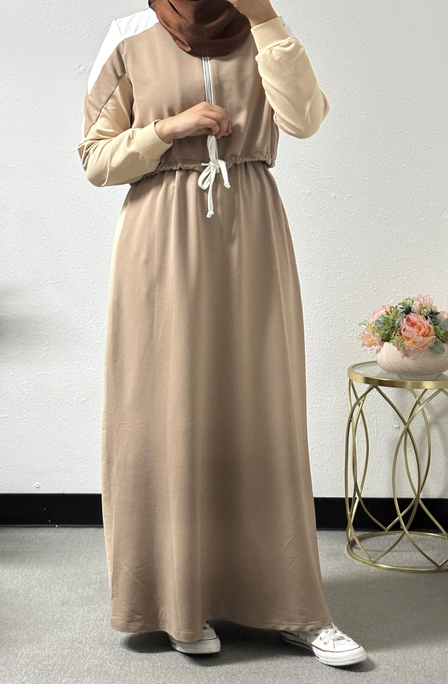 Sporty dress with jacket