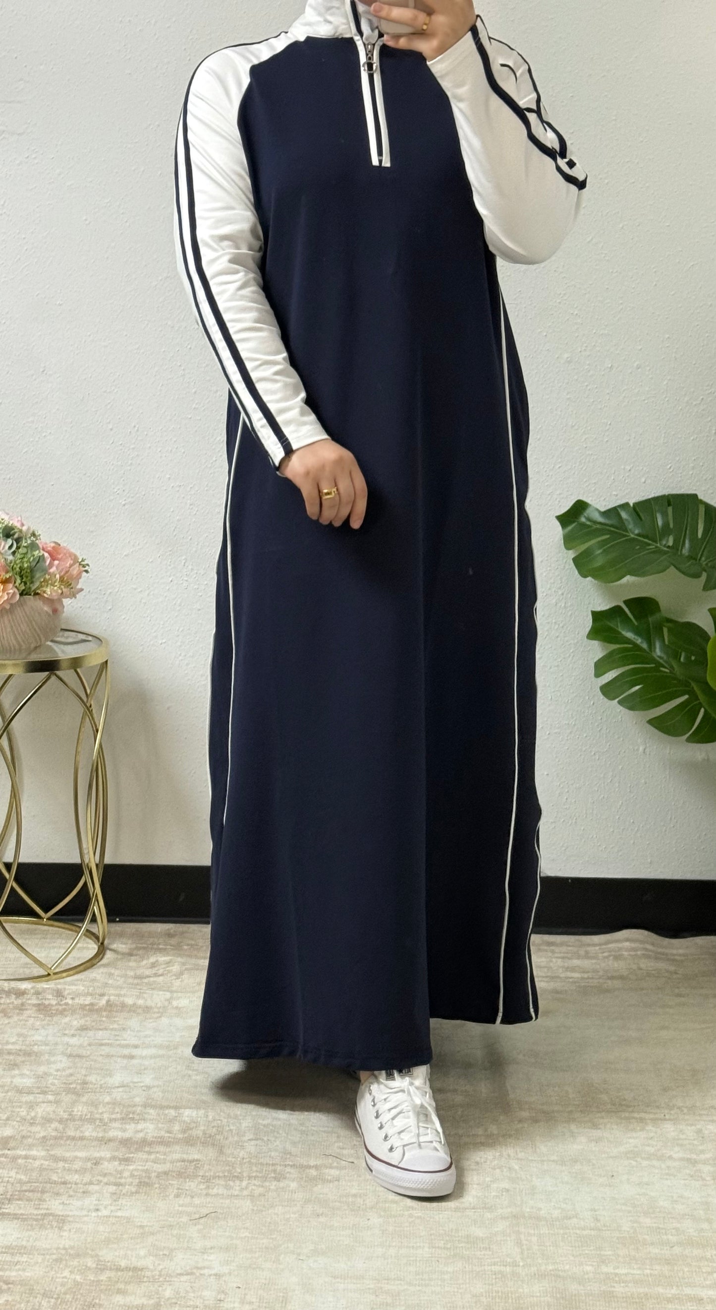 Sporty Chic Tracksuit Dress