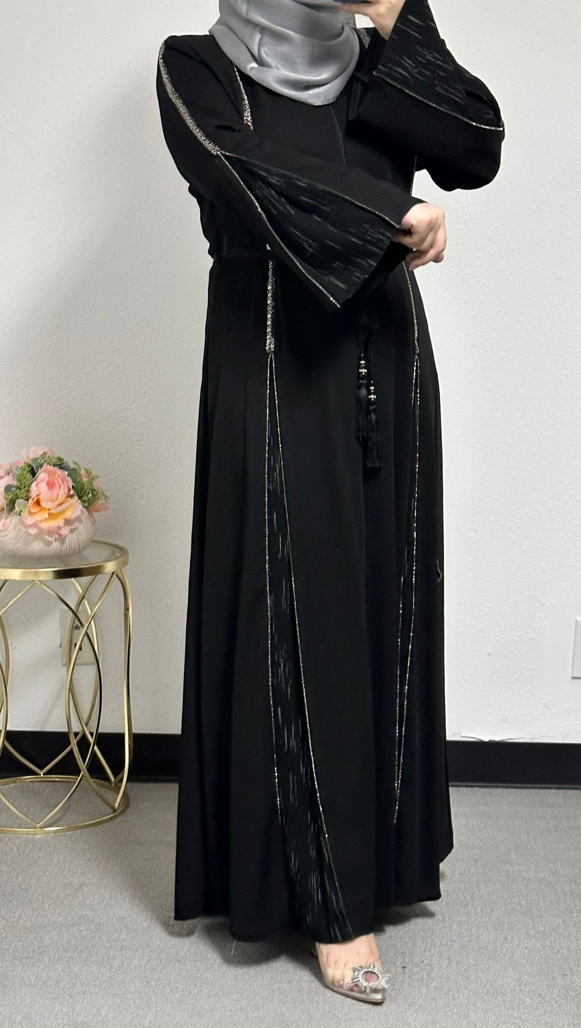 Abaya with Front Slits