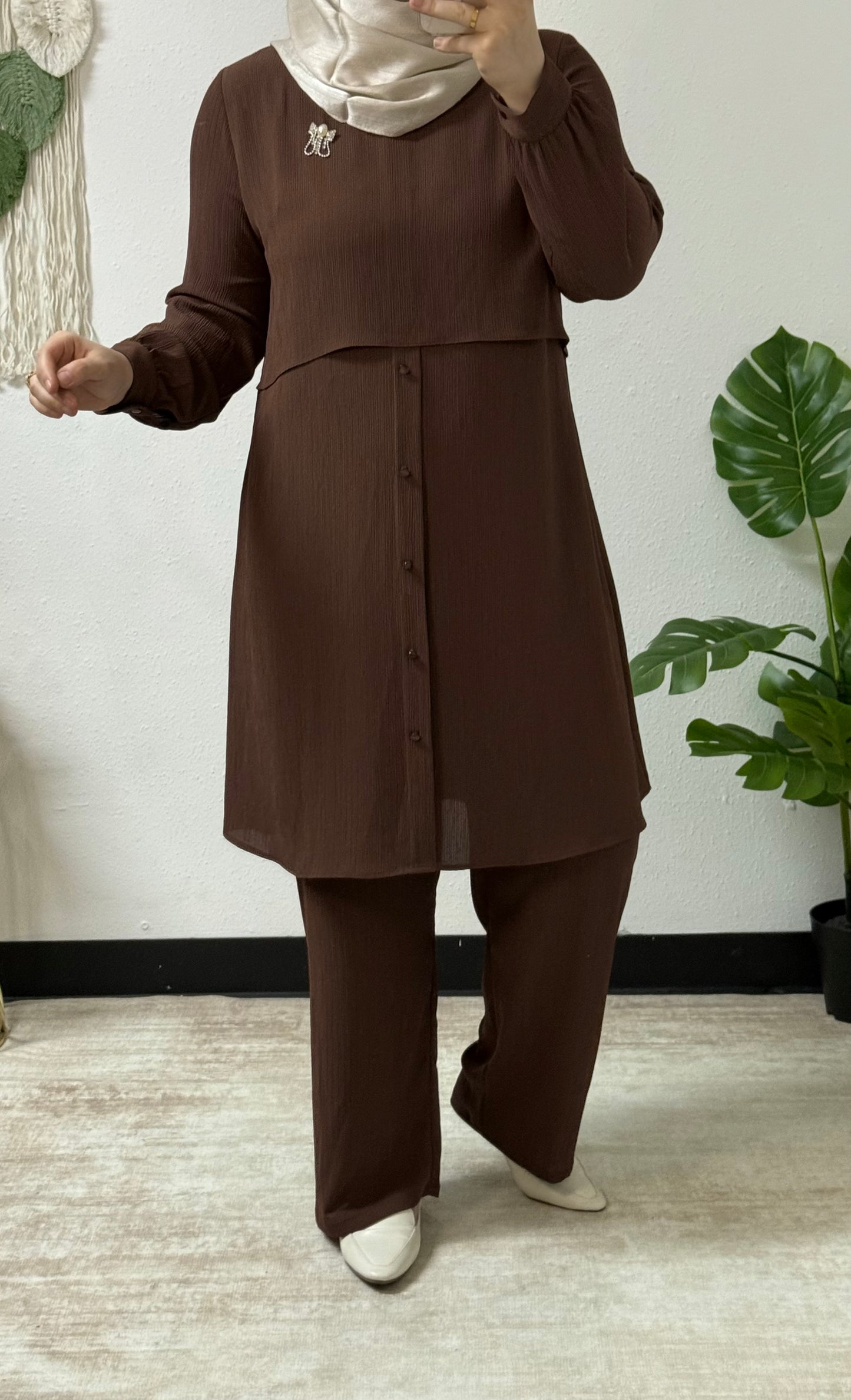 Pleat Effect Co-ord Set