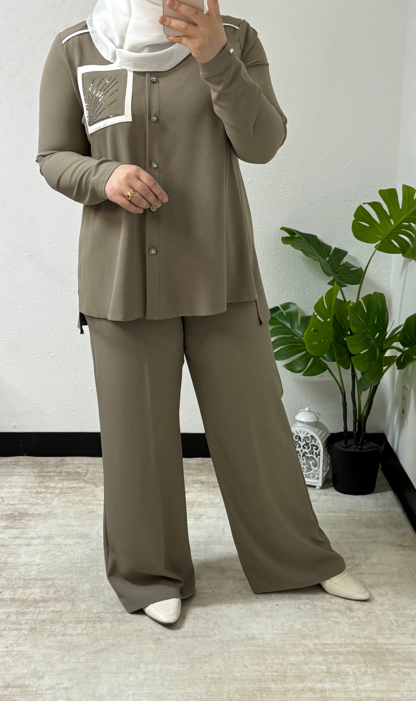 Diamond Detail Two-Piece Set