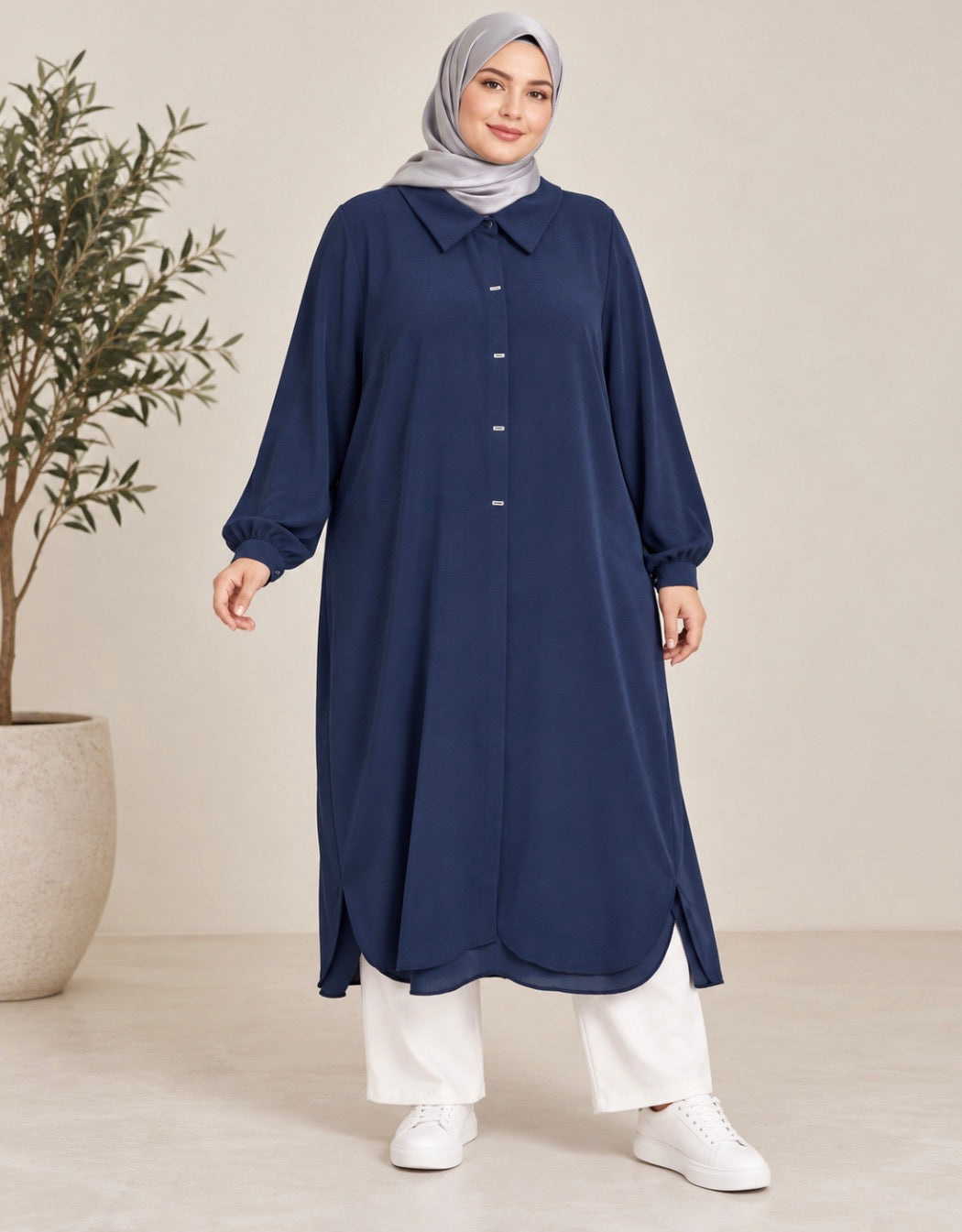 Plus-Size Midi Dress