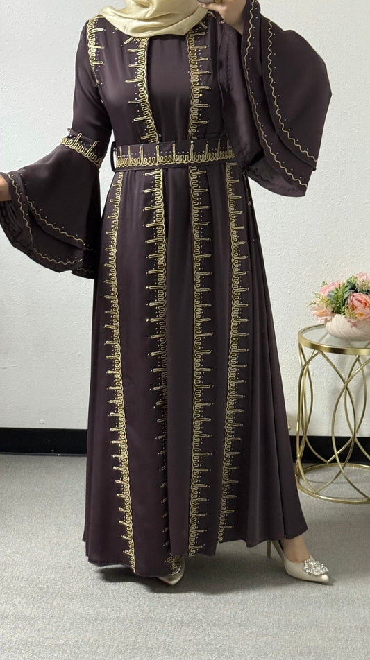 Eid embroidered abaya