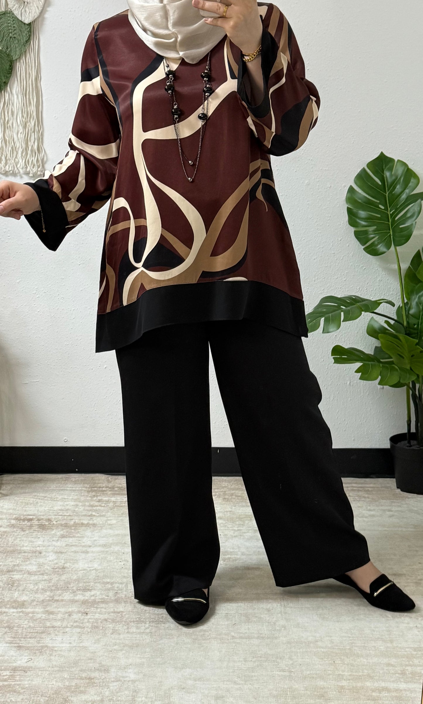 Wavy Silk Shirt