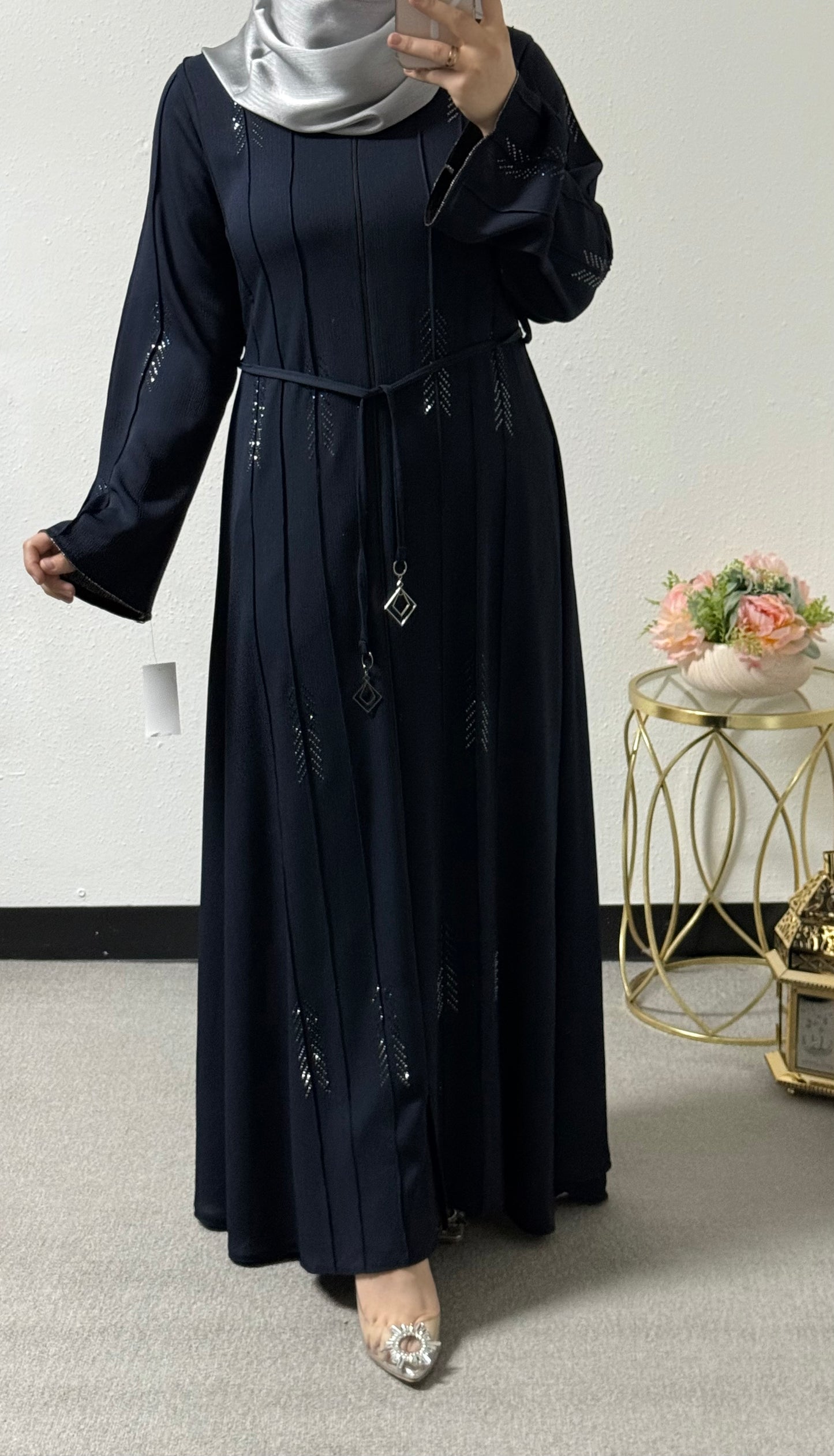 Beaded abaya