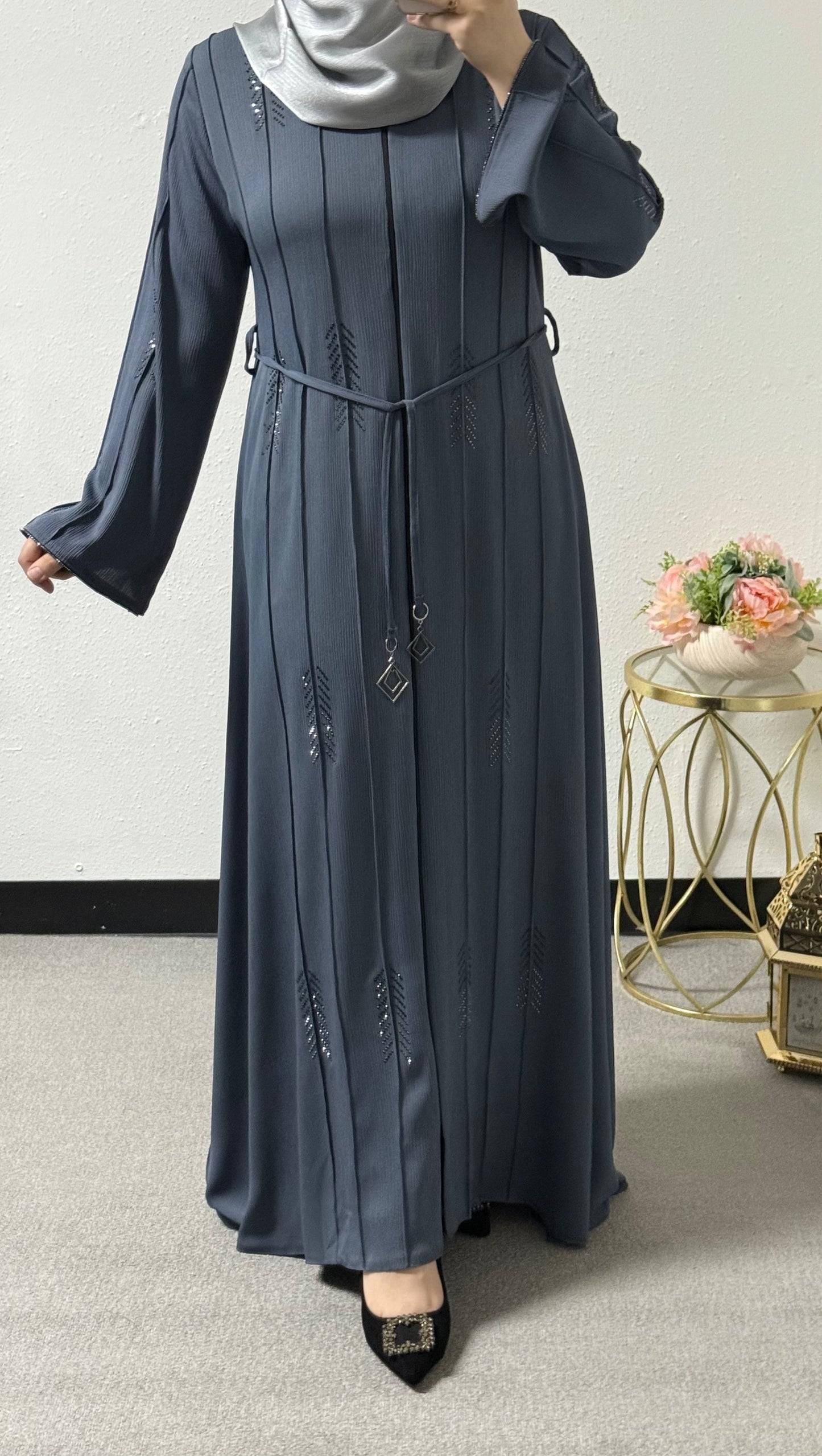 Beaded abaya