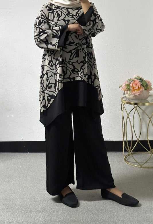 Flower pattern shirt
