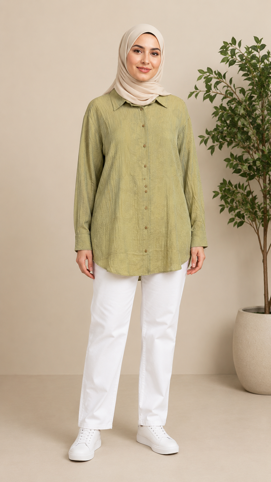Cotton Engraving Shirt