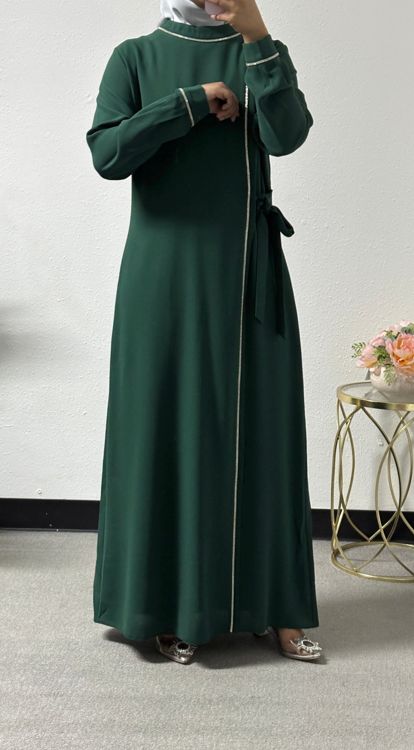 Beaded chiffon dress