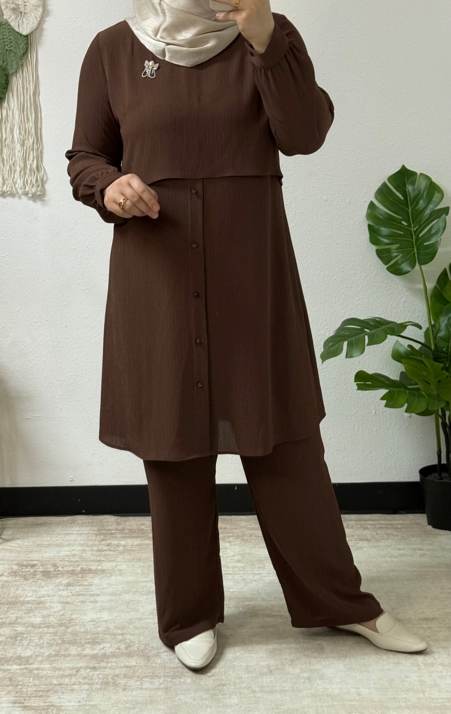 Pleat Effect Co-ord Set