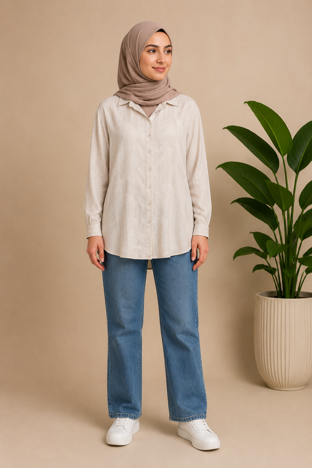 Cotton Engraving Shirt
