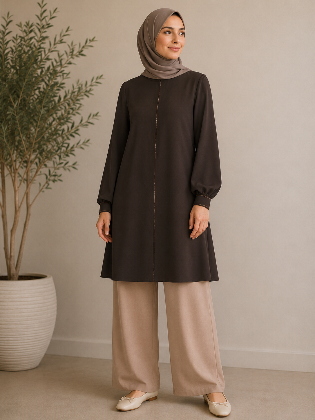 Petite Studs Tunic Top