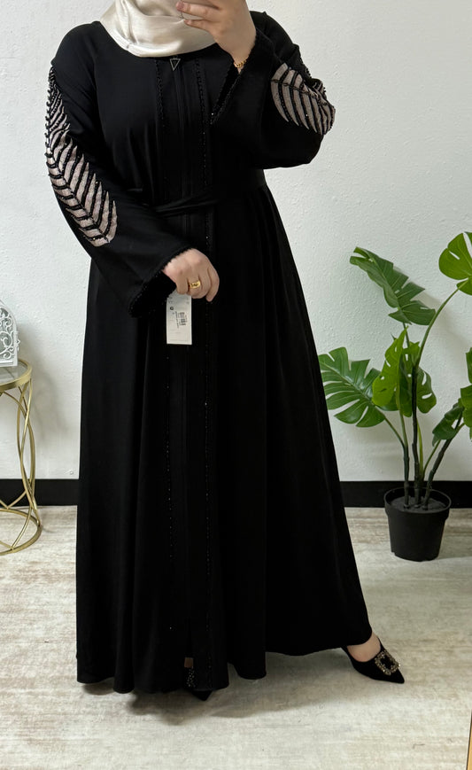 Beaded Noir Abaya