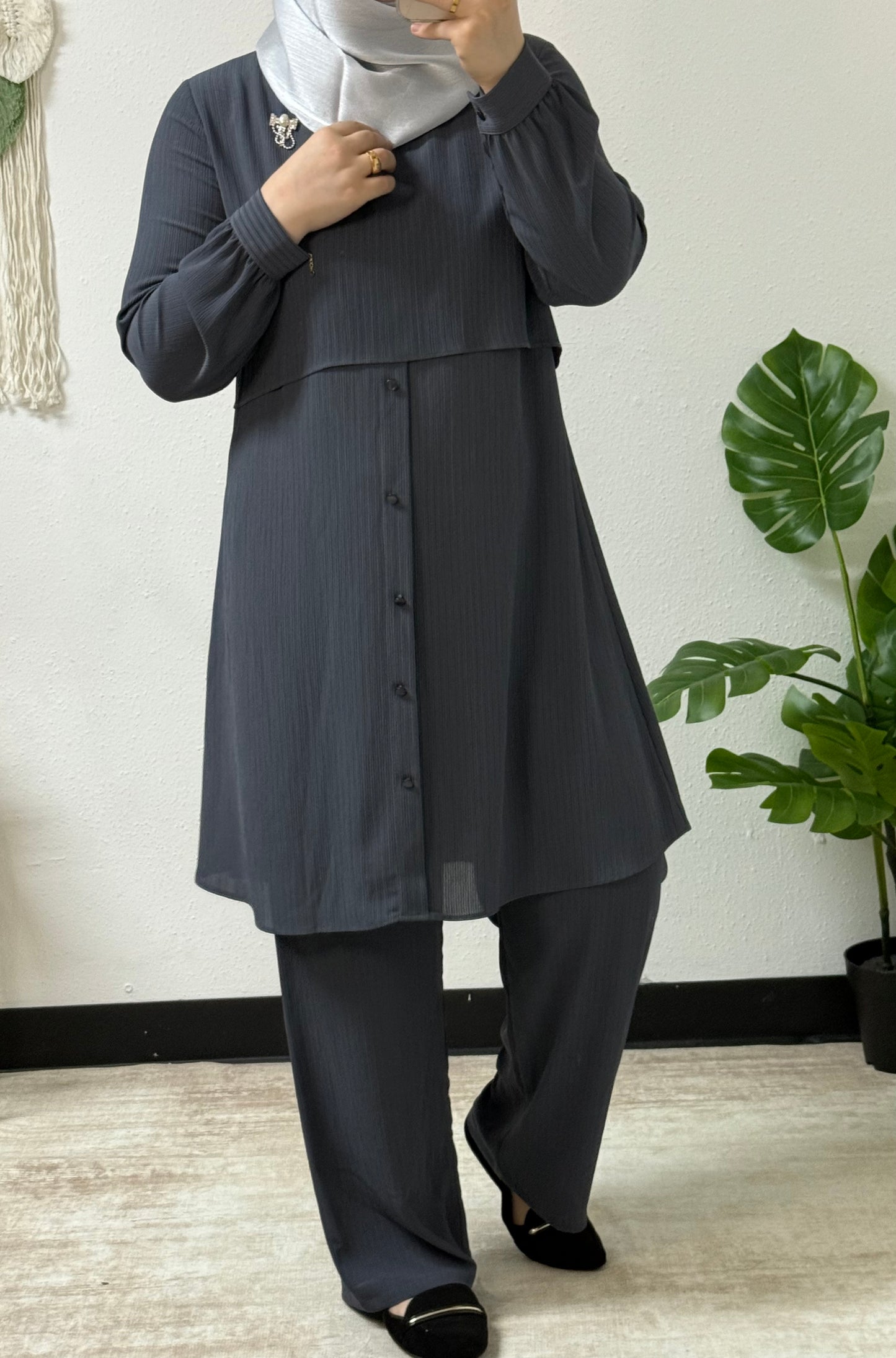 Pleat Effect Co-ord Set