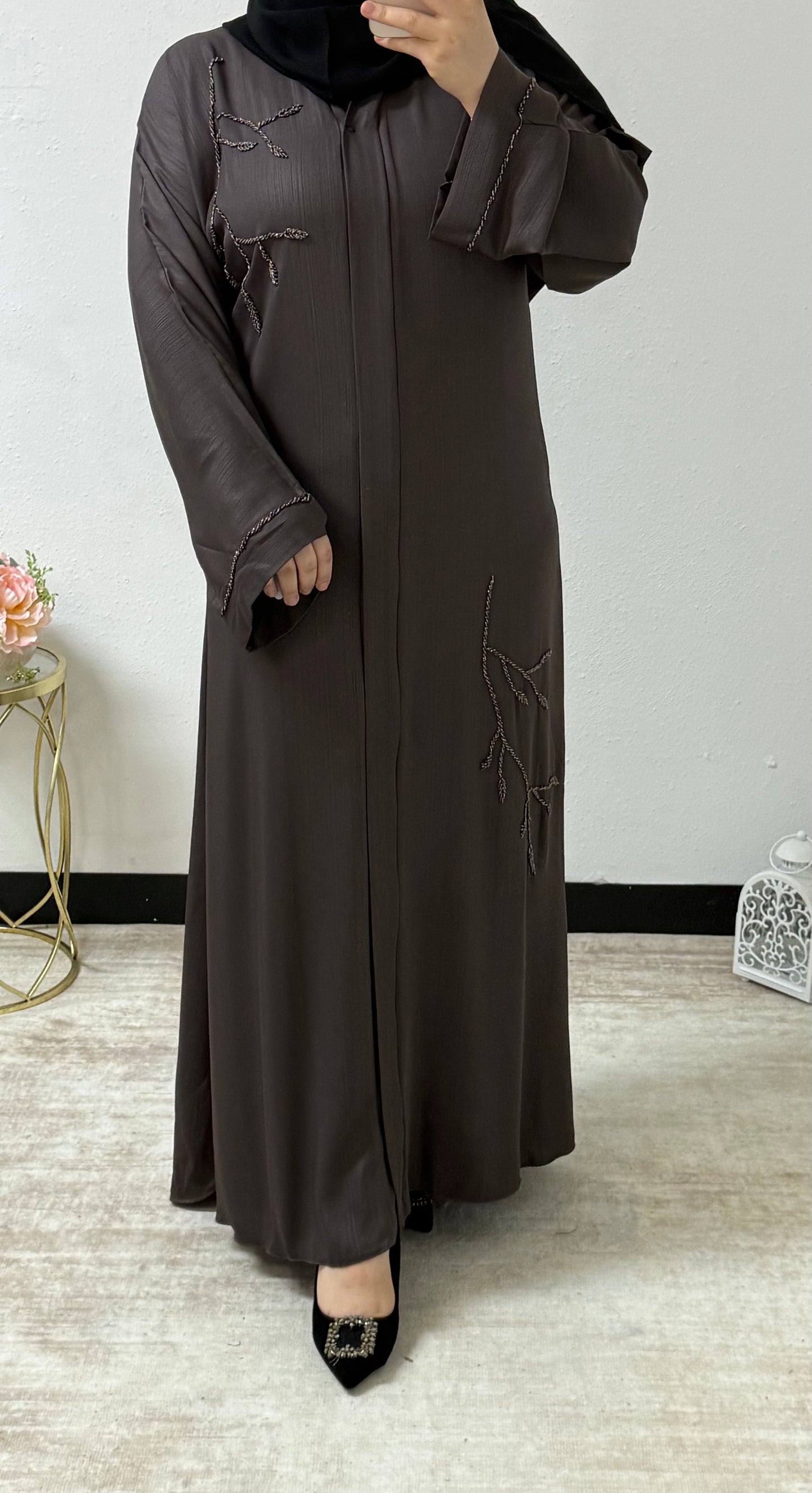Delicate Beaded Abaya/Hijab