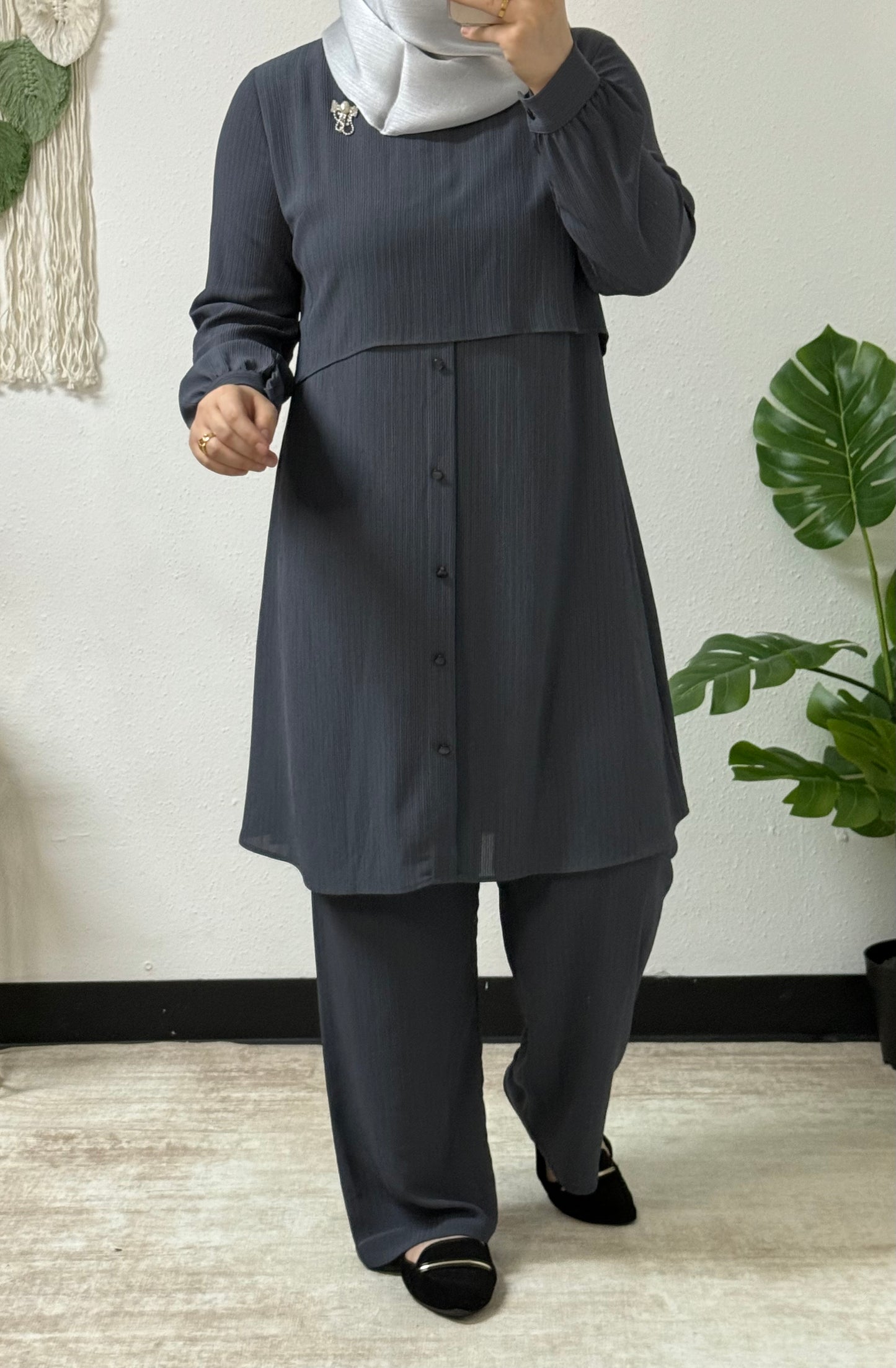 Pleat Effect Co-ord Set