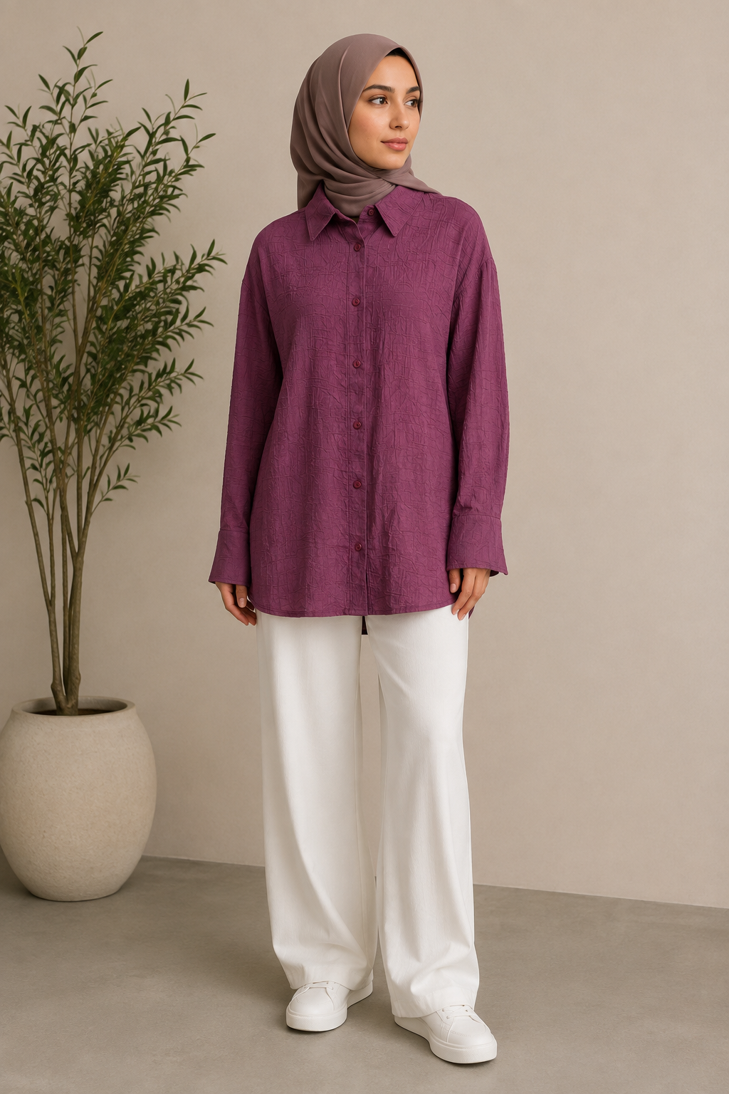 Textured Cotton Shirt