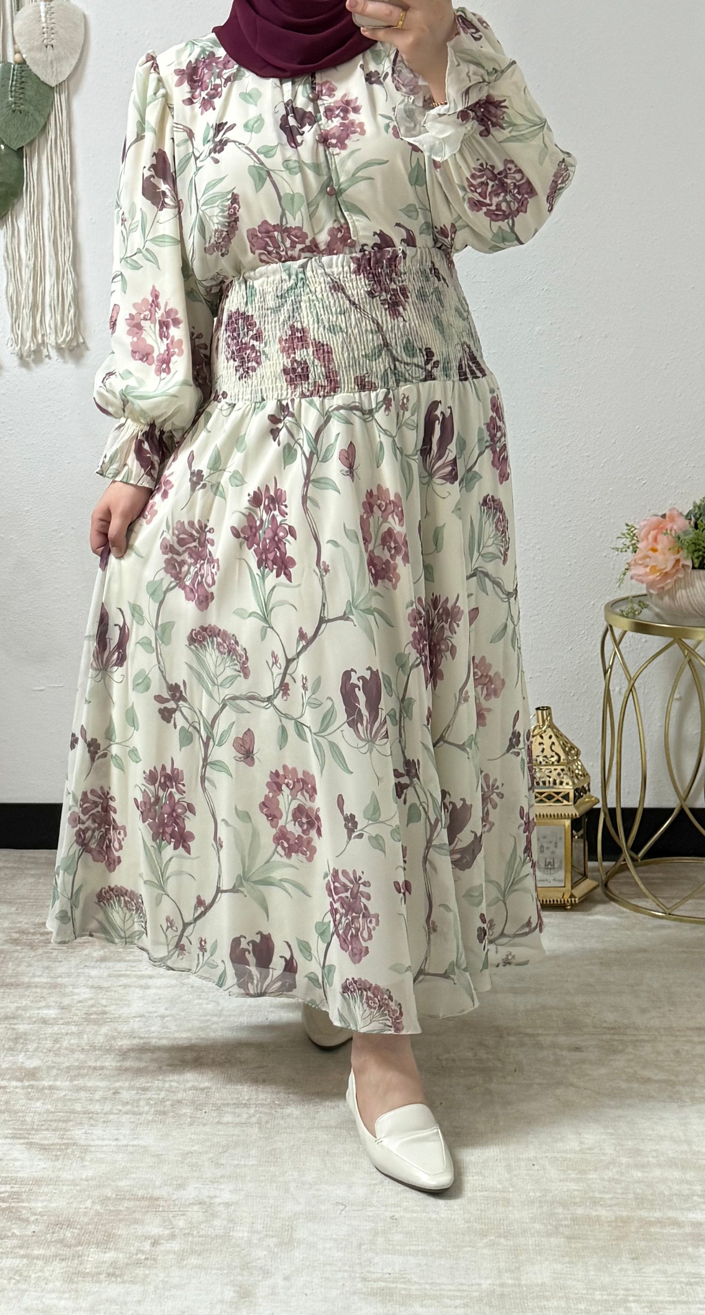 Chiffon Printed Skirt-Set