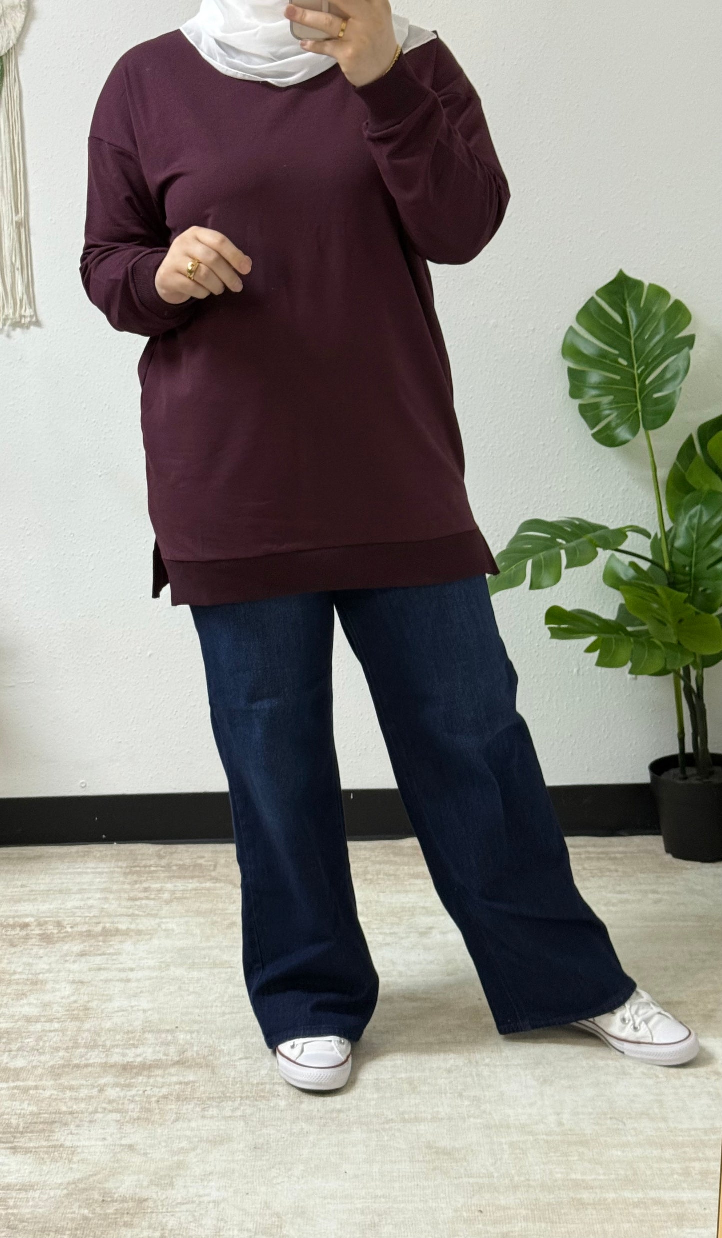 Simple Cotton Sweatshirt