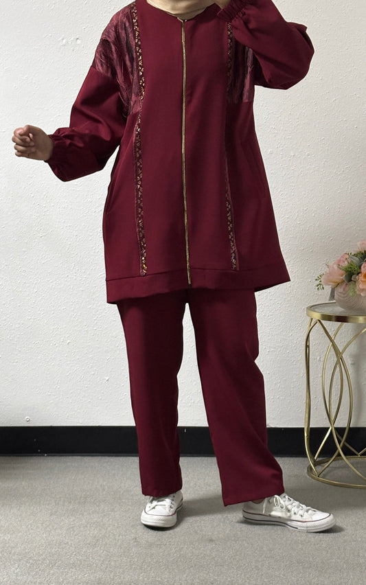 Two-piece detailed front set