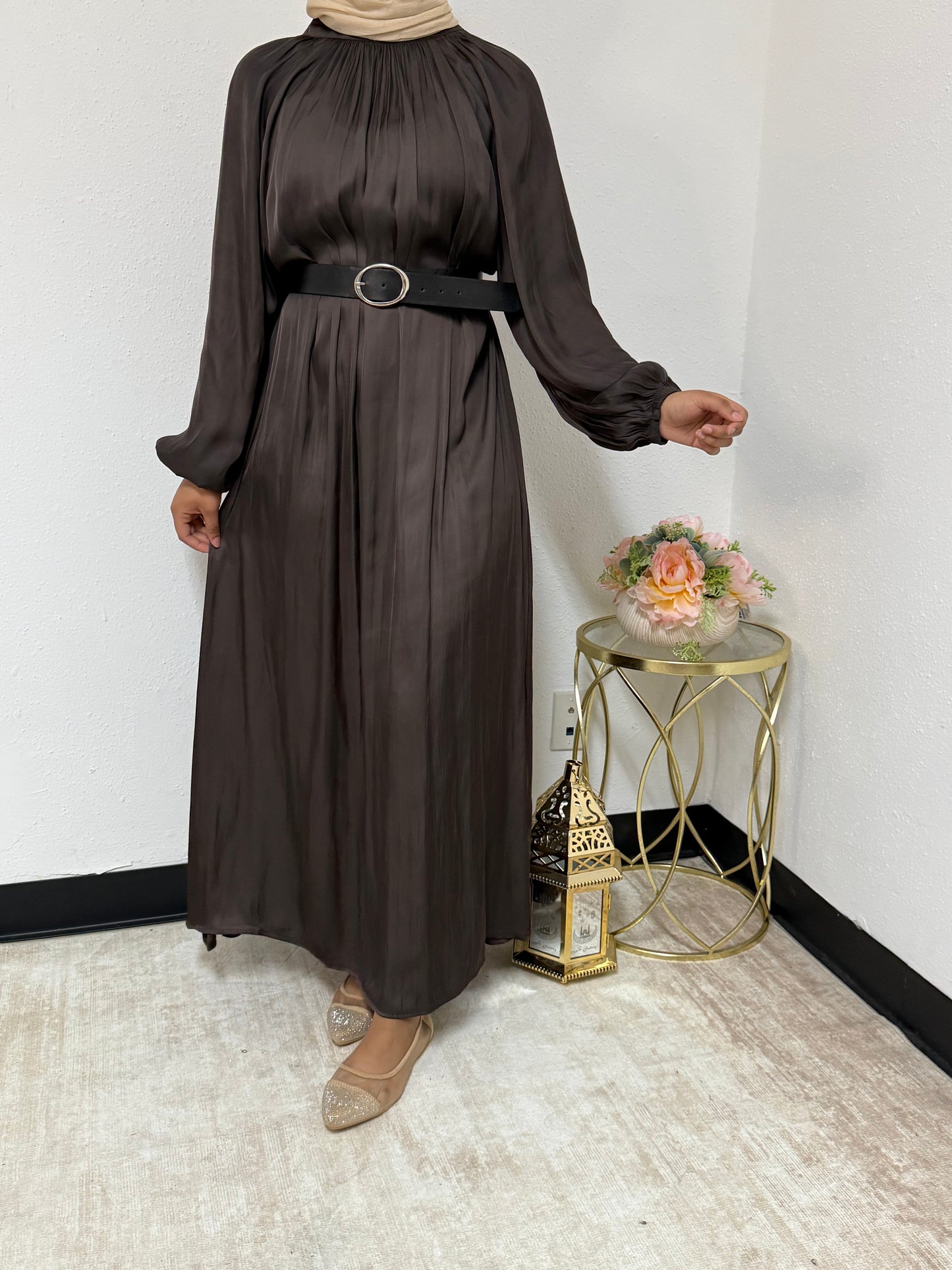 Chic High Neck Dress