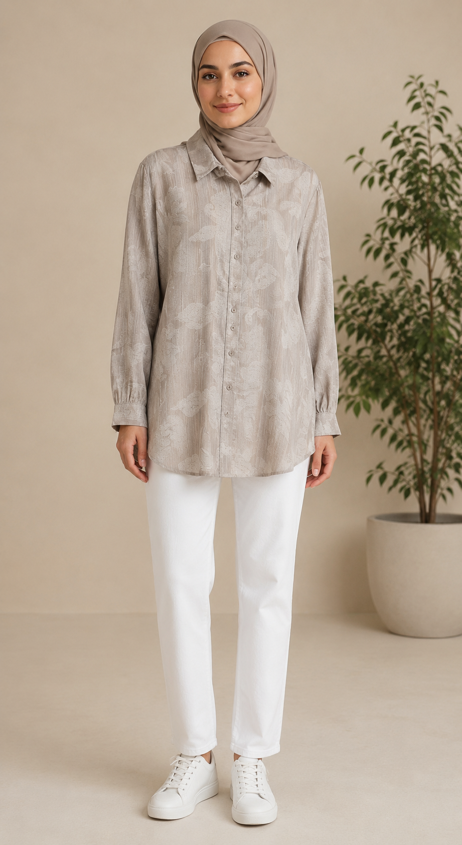 Cotton Engraving Shirt