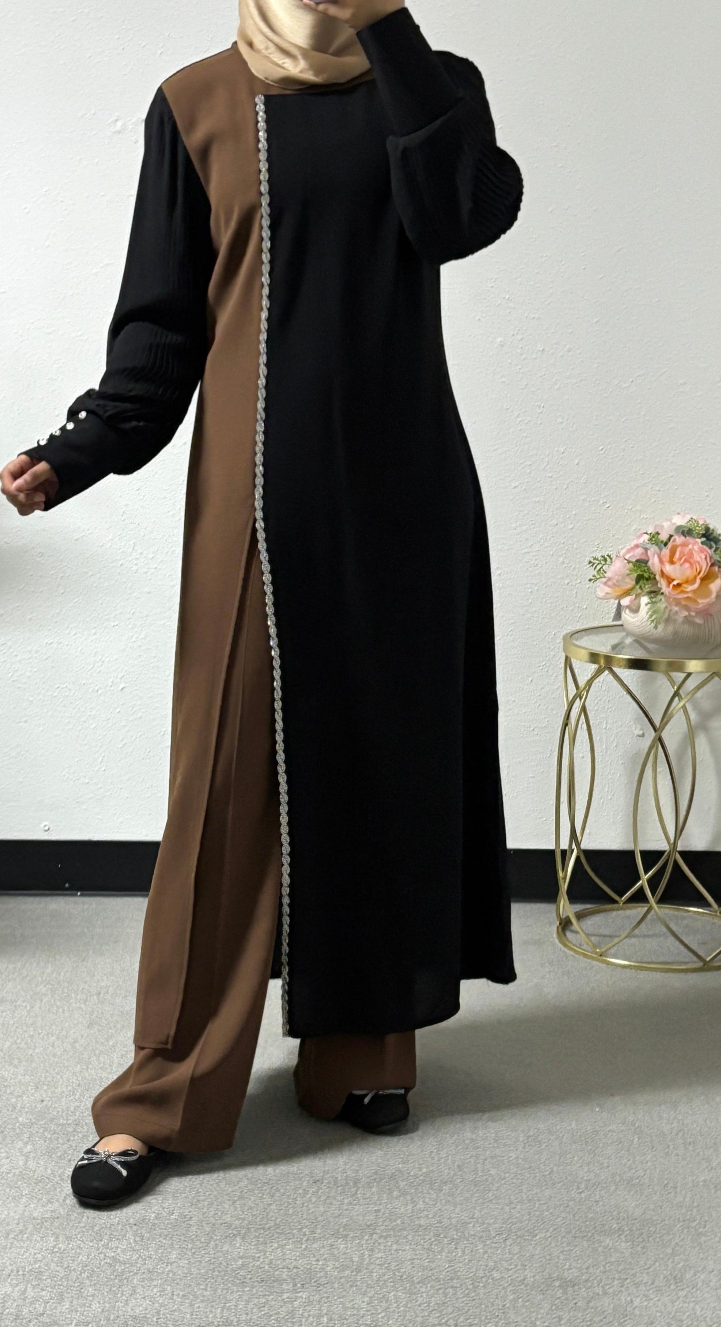 Two-pieces detailed sleeves set
