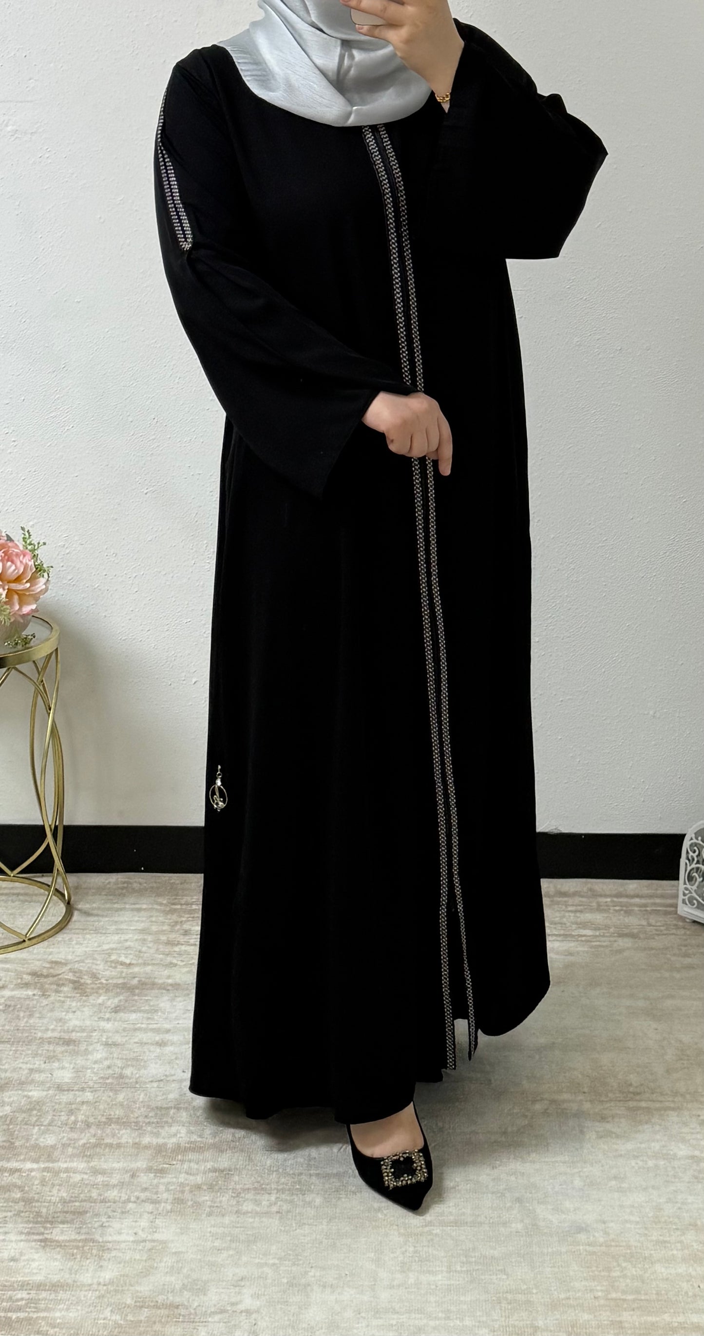 Shimmer Lace Abaya