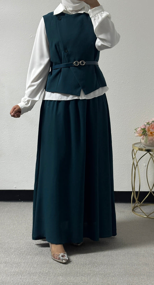 Three-pcs collared shirt set