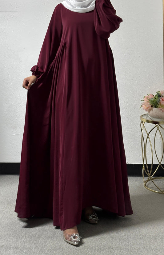 Simple side ruffle dress