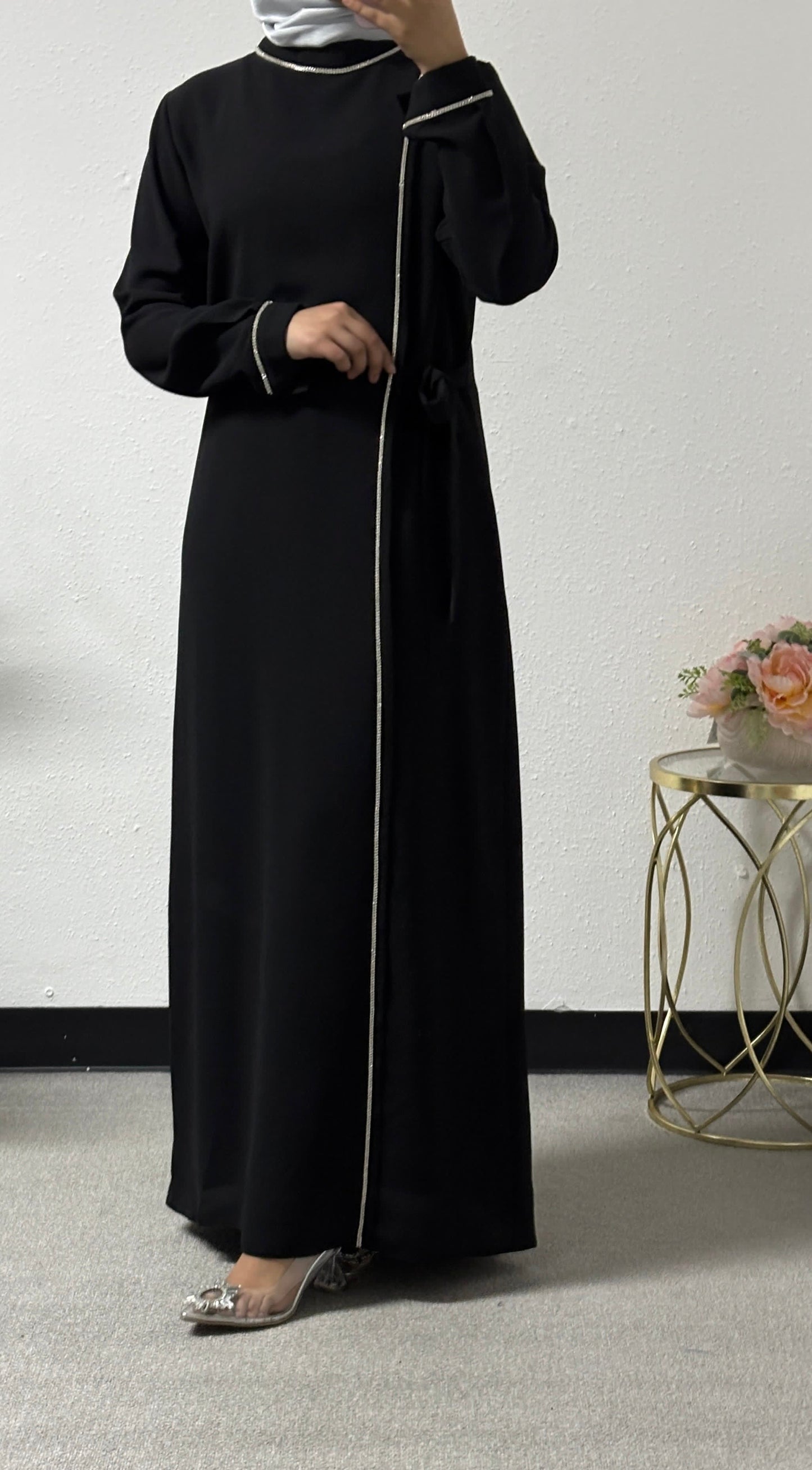 Beaded chiffon dress