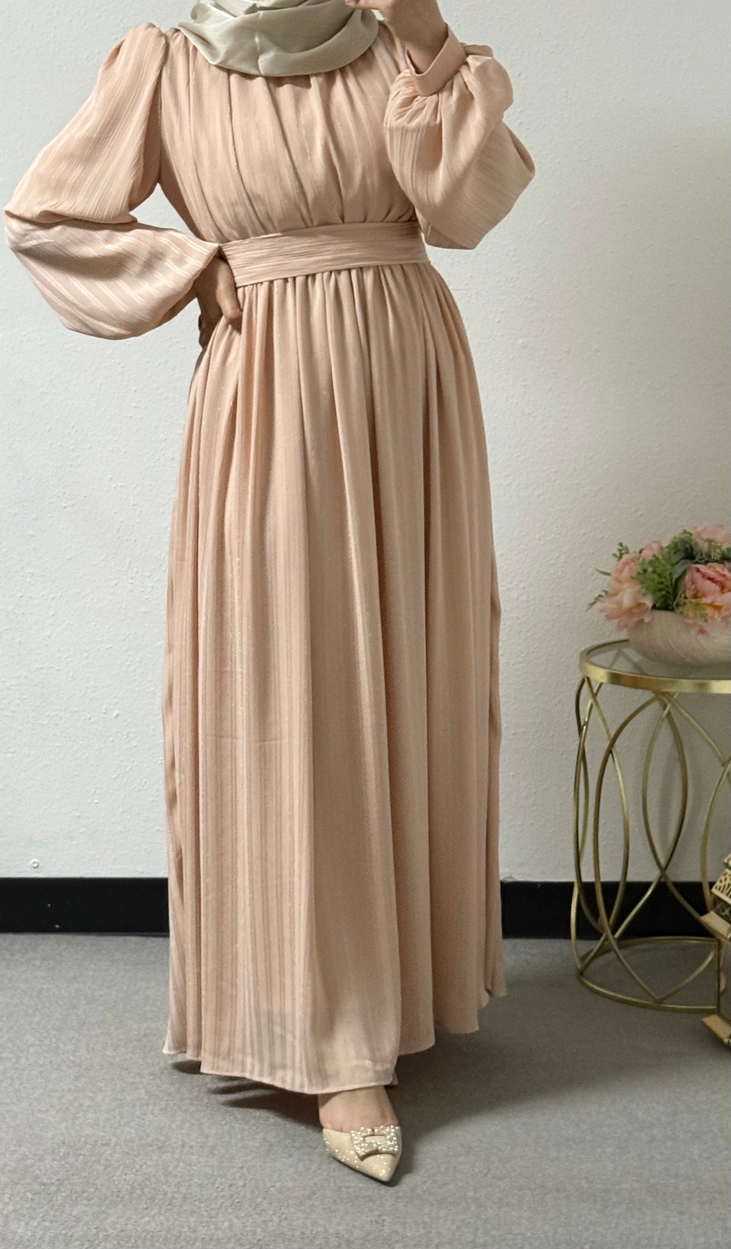 Shiny Satin Eid Dress