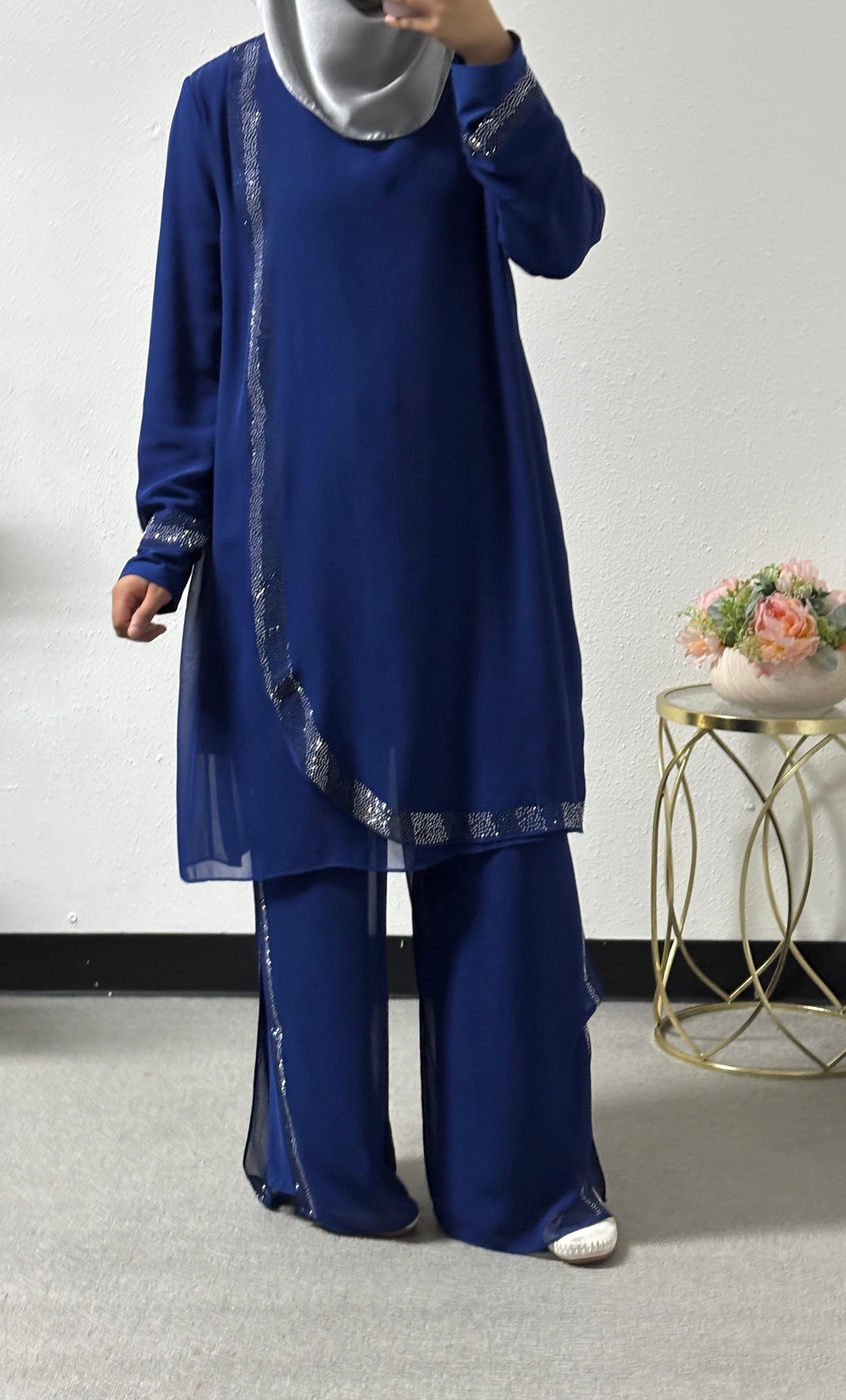 Two piece chiffon set