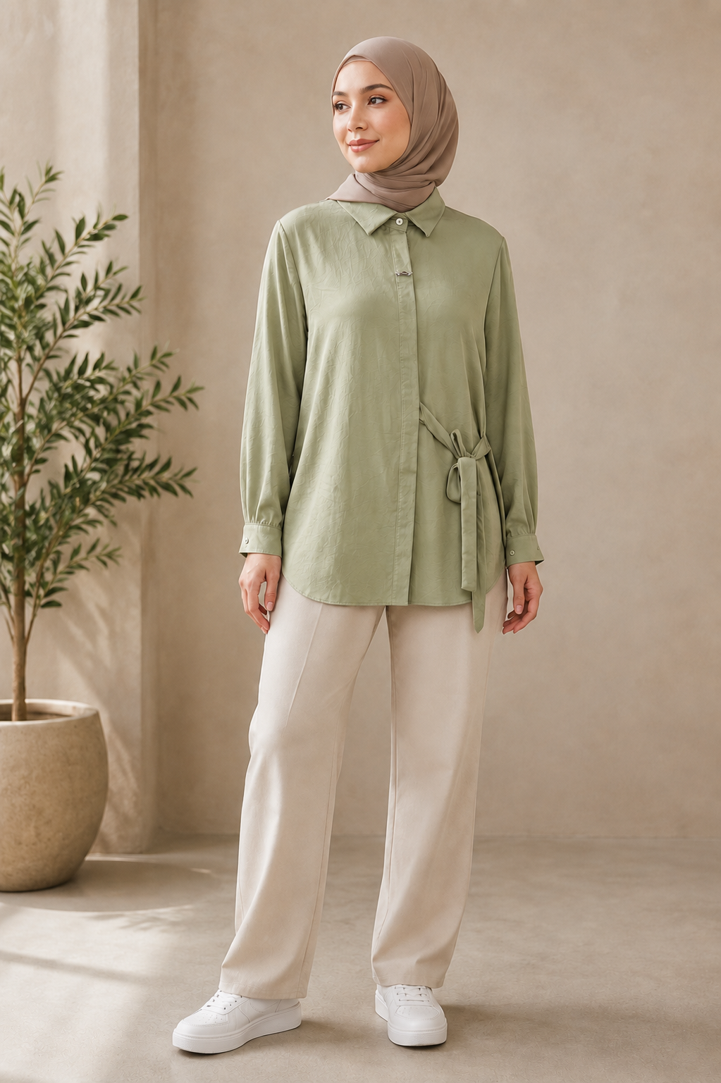 Side Ribbon Shirt
