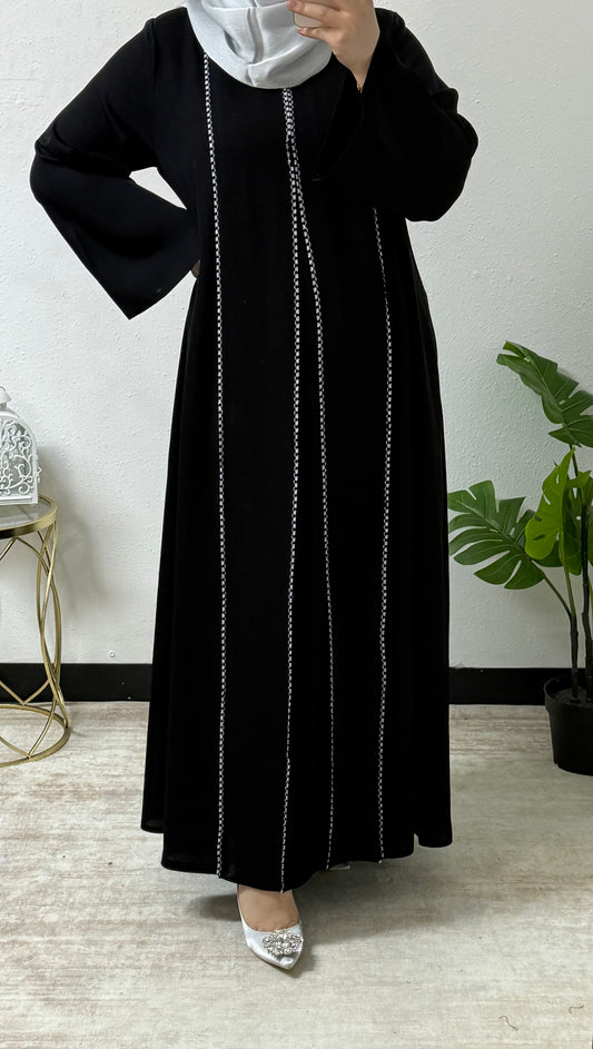 Embroidered Lace Abaya