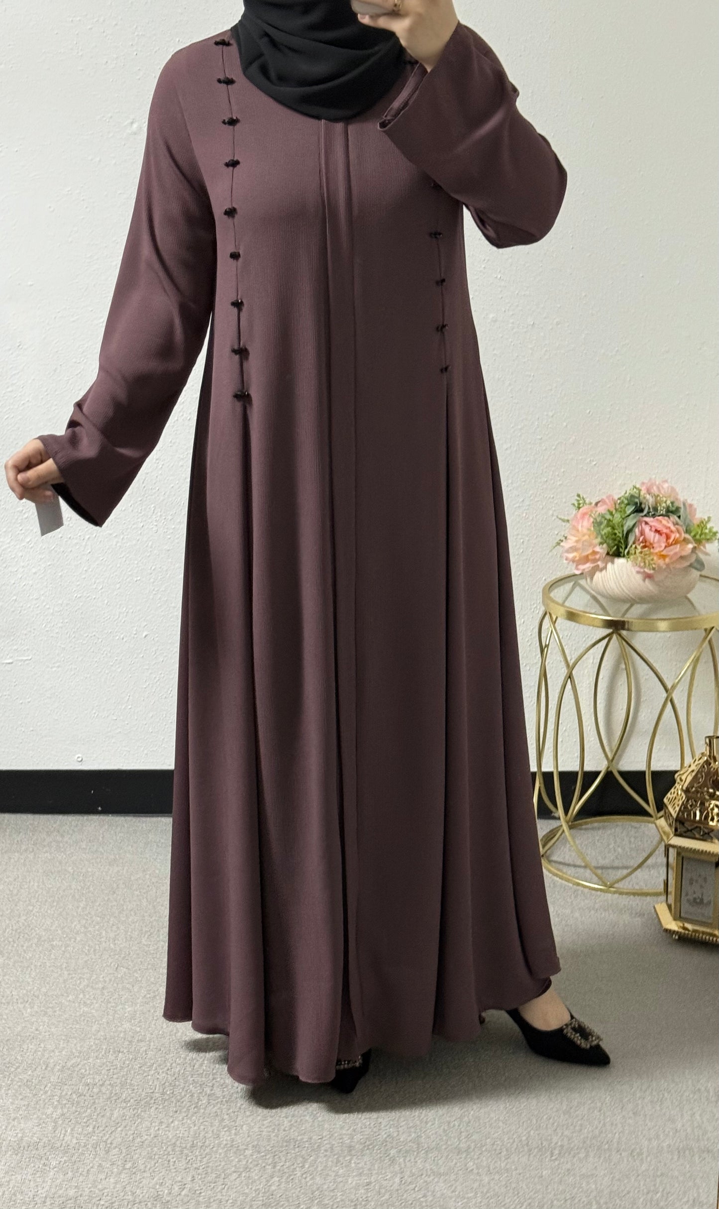 Colorful elegant abaya