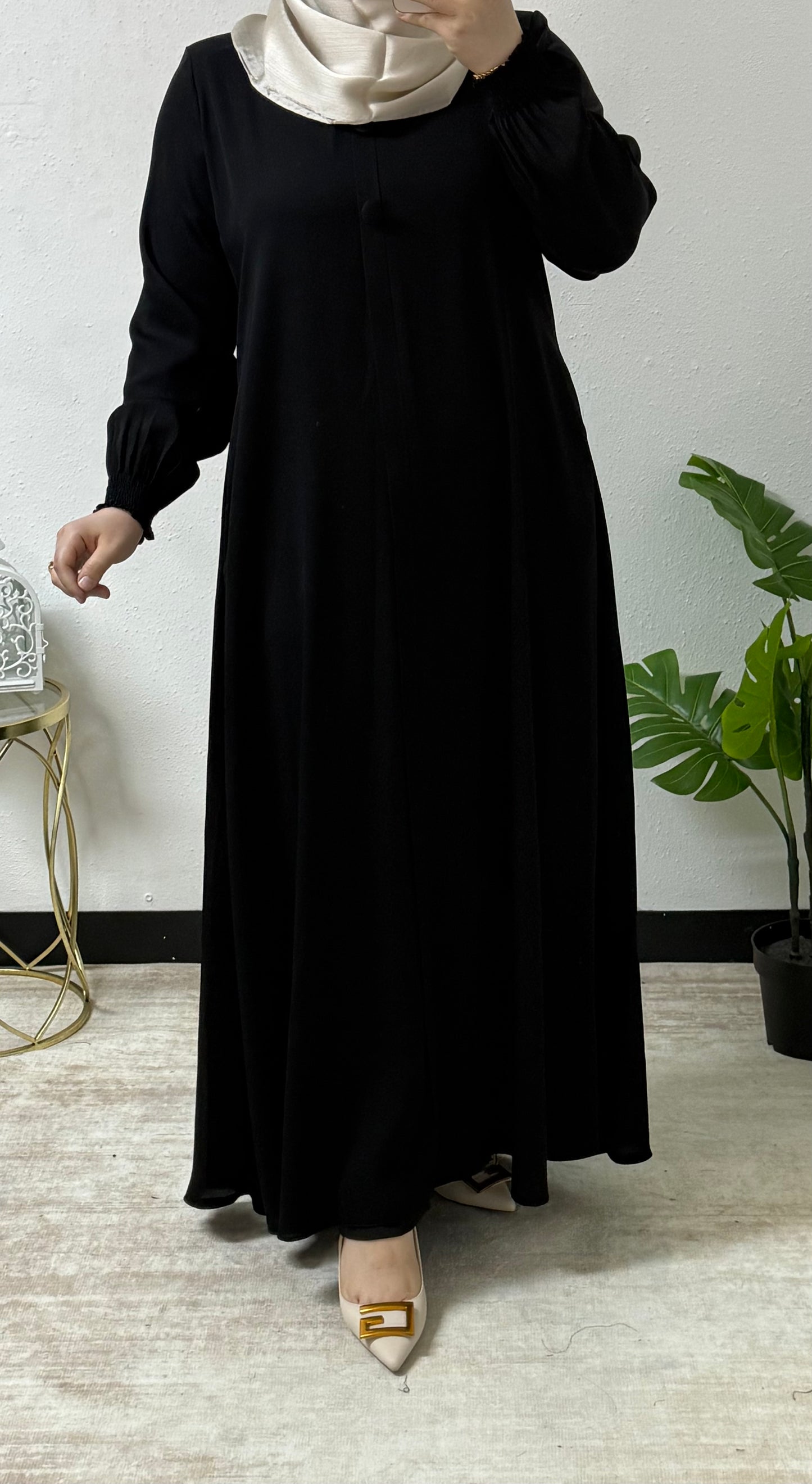 Classic Button Abaya
