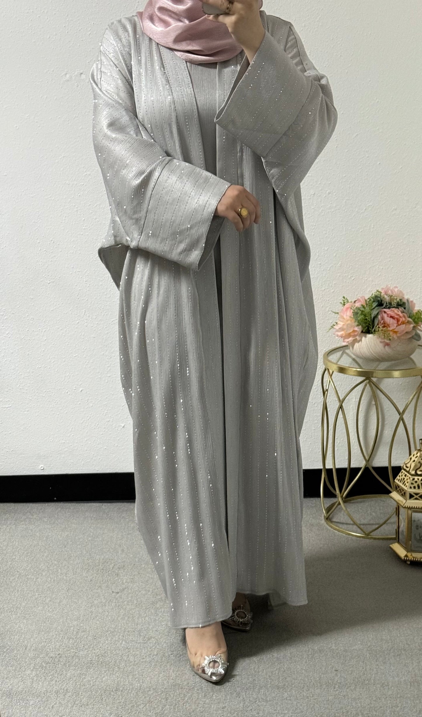 Fancy two-piece abaya