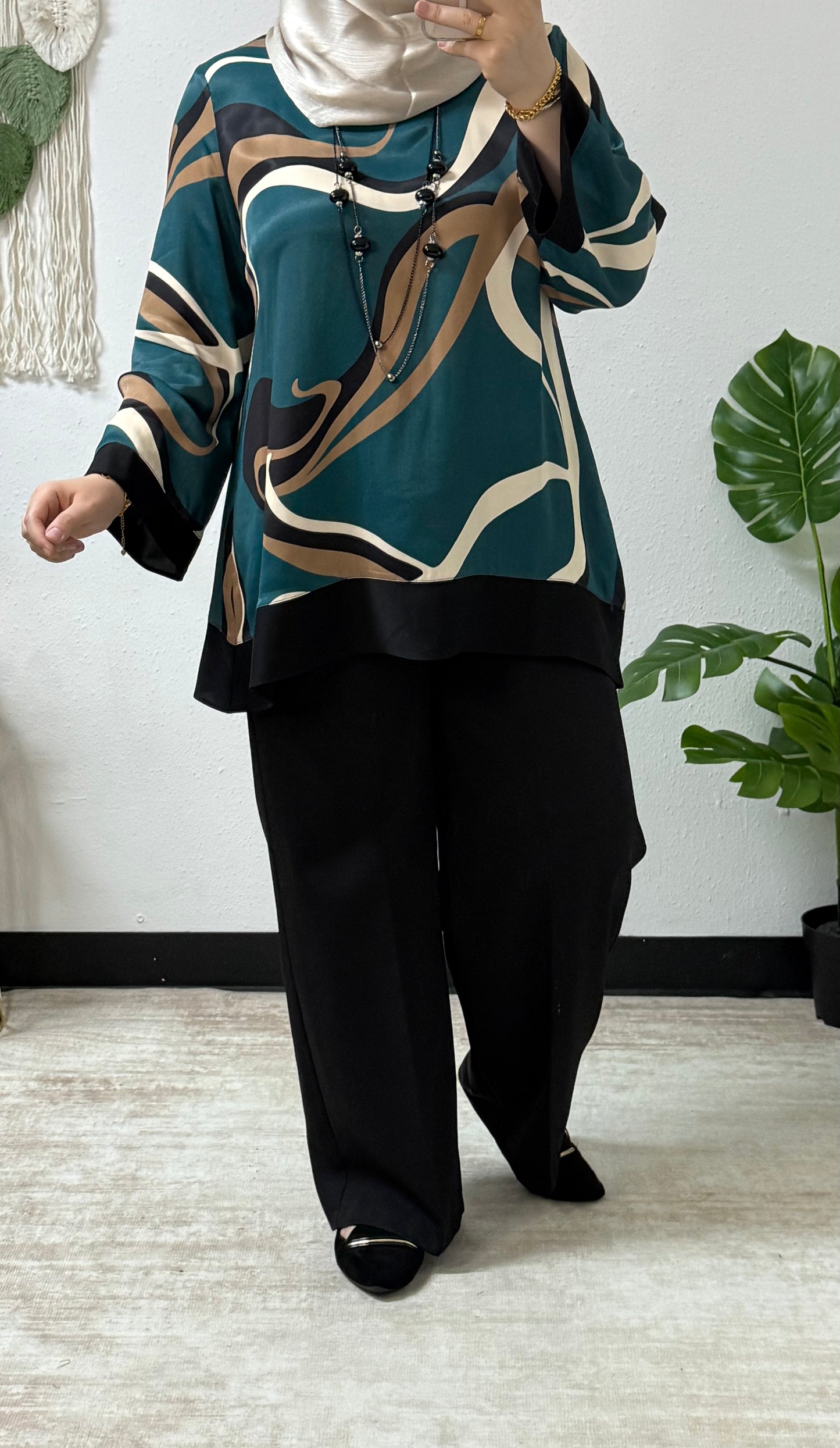 Wavy Silk Shirt